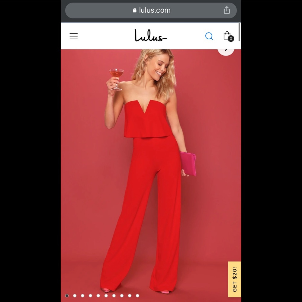 Lulu’s off the shoulder jumpsuit never been worn